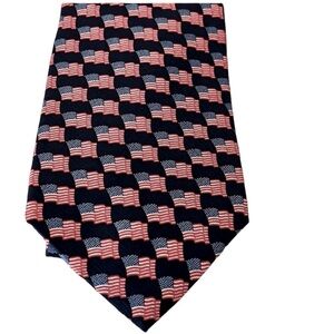 𝅺AMERICAN TRADITIONS American flag tie